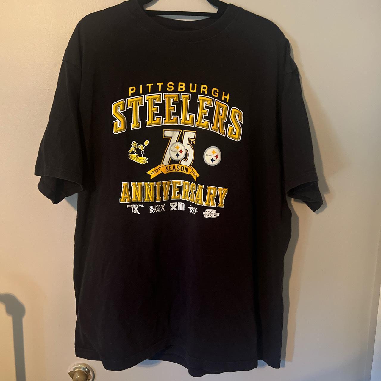 Reebok, Shirts, Pittsburgh Steelersreebok 75th Anniversary Tee Size  Medium Nfl 75th