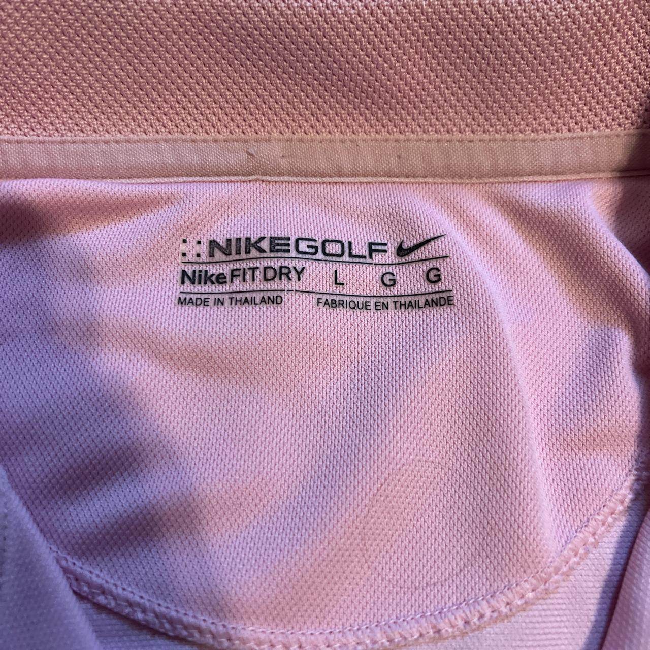 mens pink nike polo