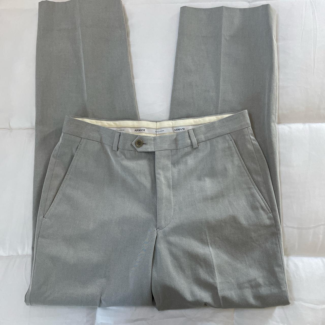 Armani Men's Grey Trousers