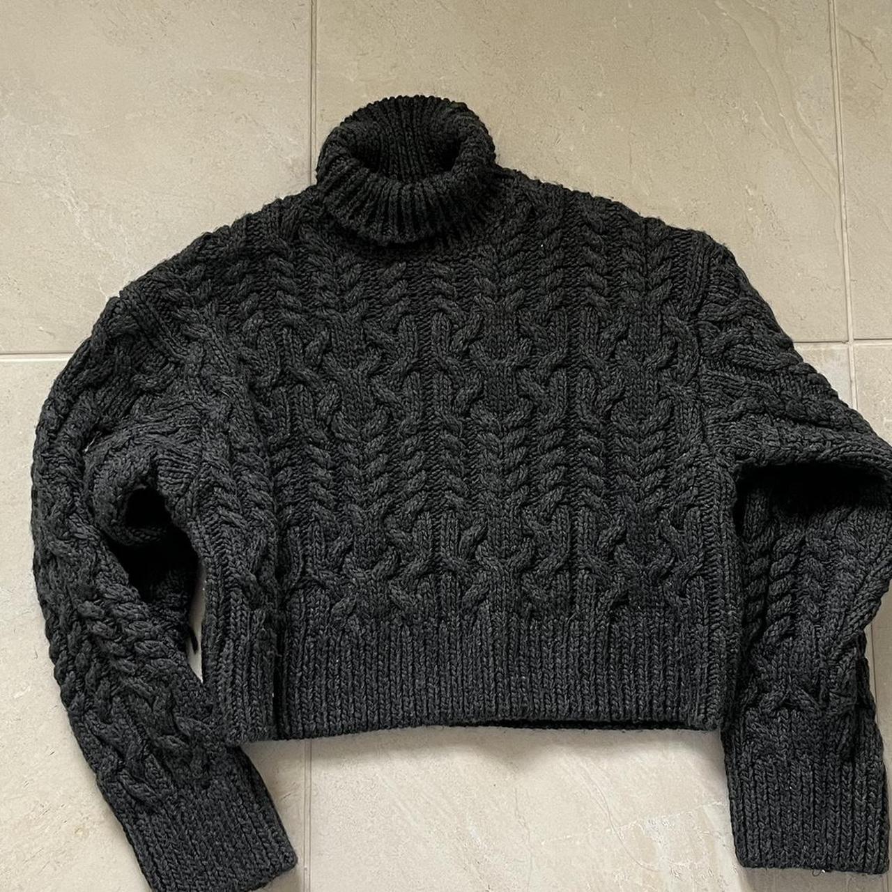 zara cable knit sweater so comfortable and Depop