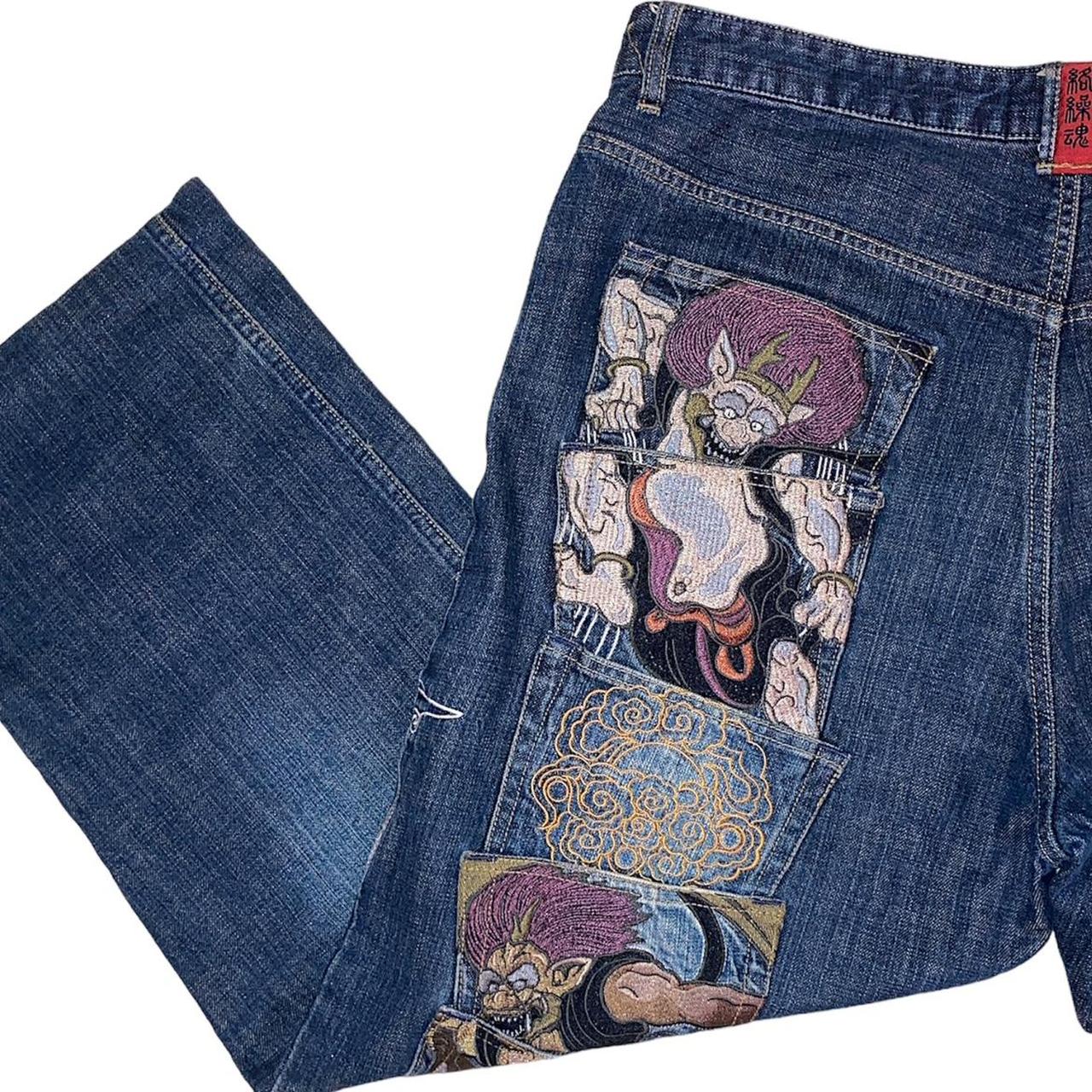 Japanese Karakuri Tamashii Jeans Eccentric Original - Depop