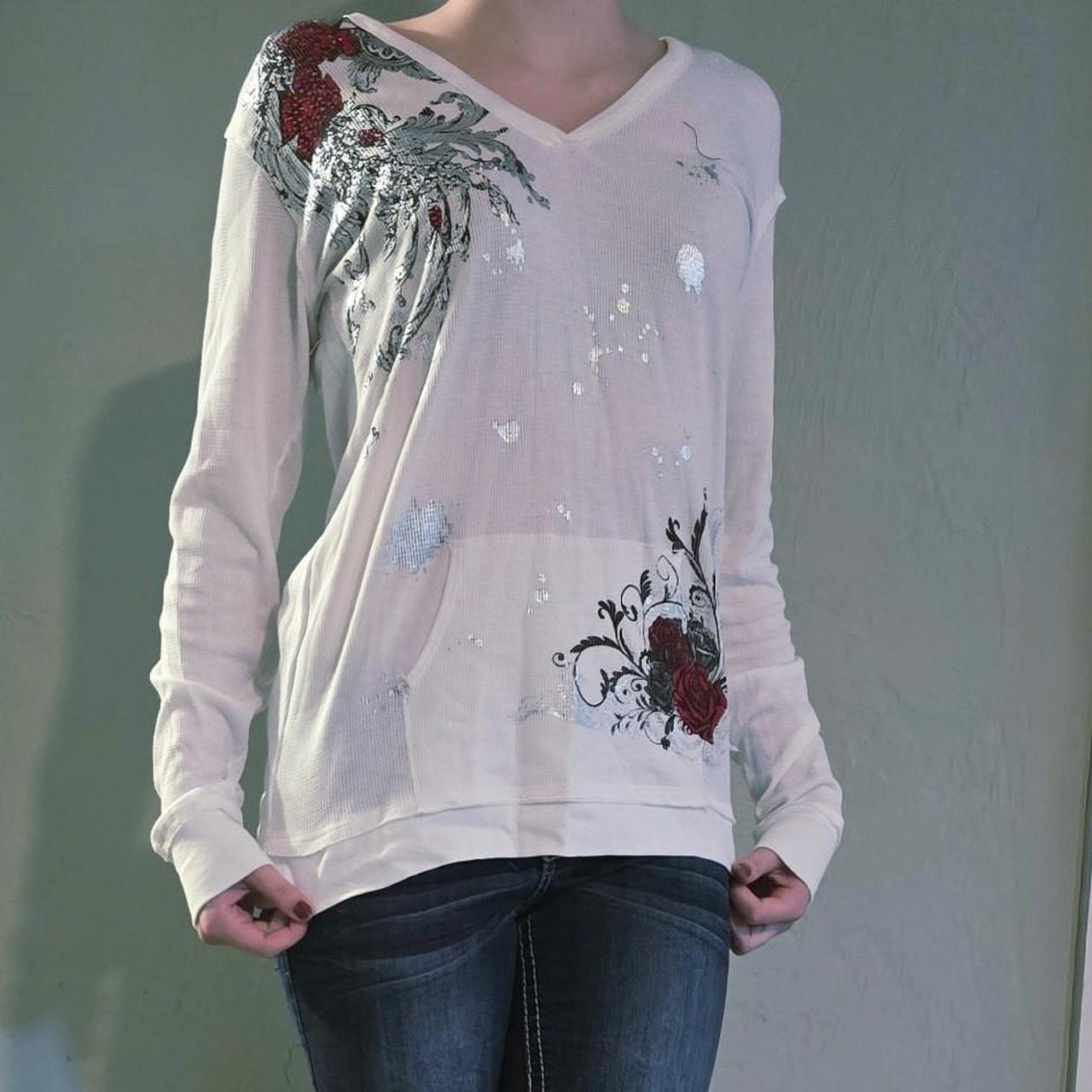 Desiree women's pink and white shirt