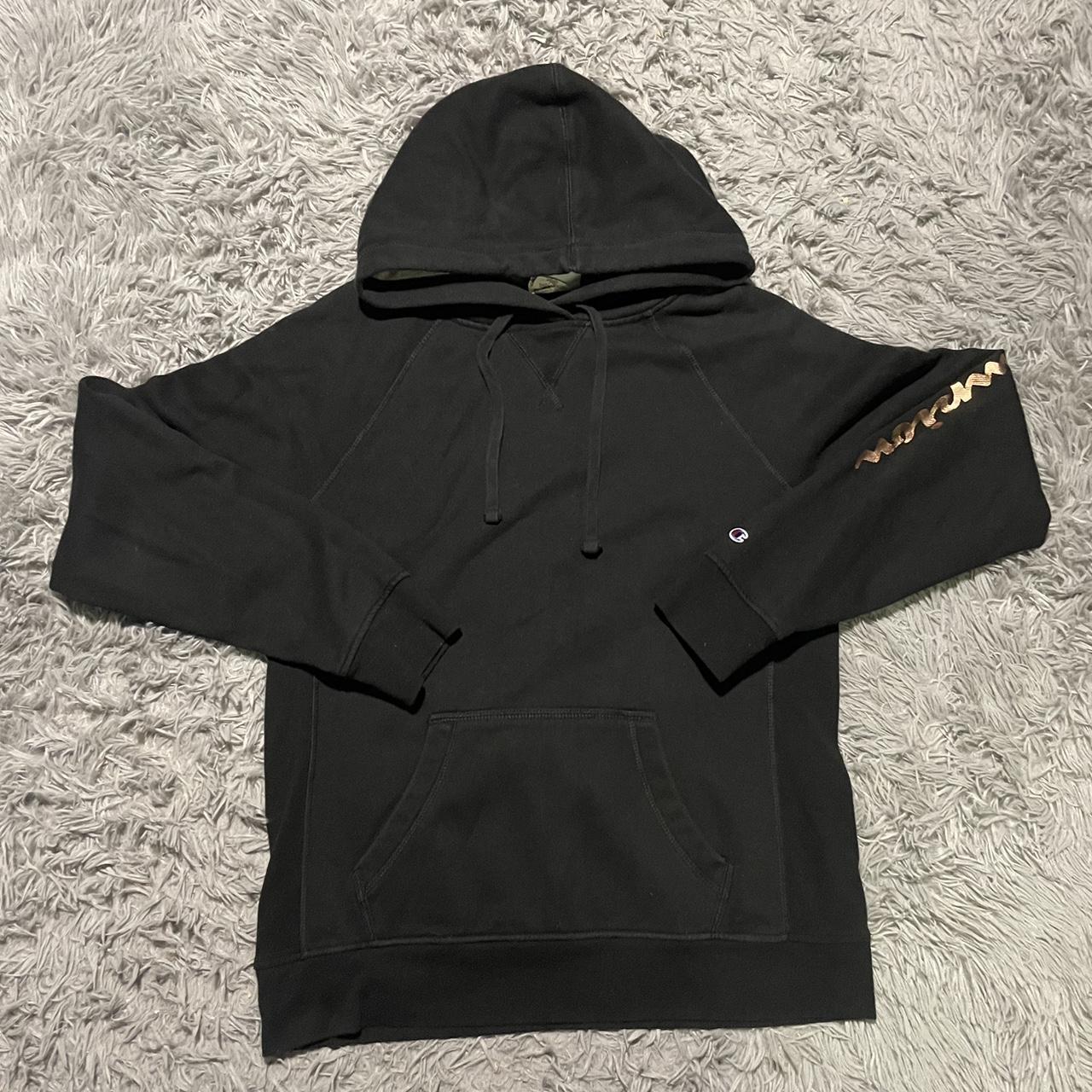 Champion hoodie length best sale