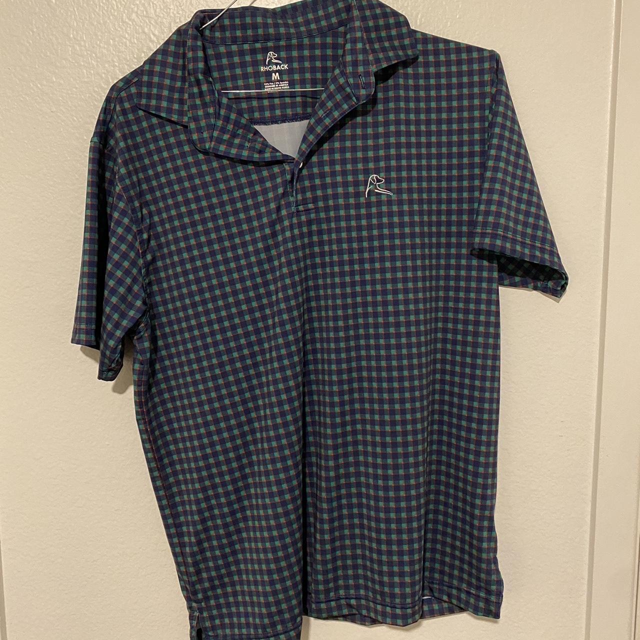 Rhoback plaid polo #rhoback #polo #plaid #irish #golf - Depop