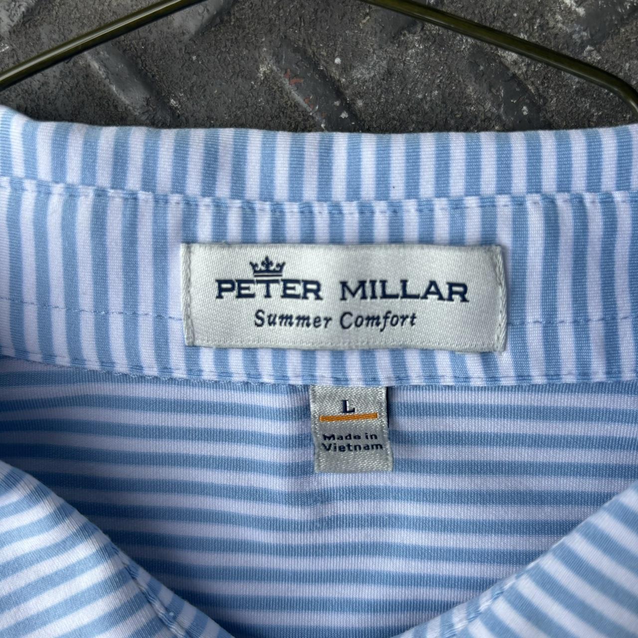 Blue and White Striped Peter Millar US Senior Open... - Depop