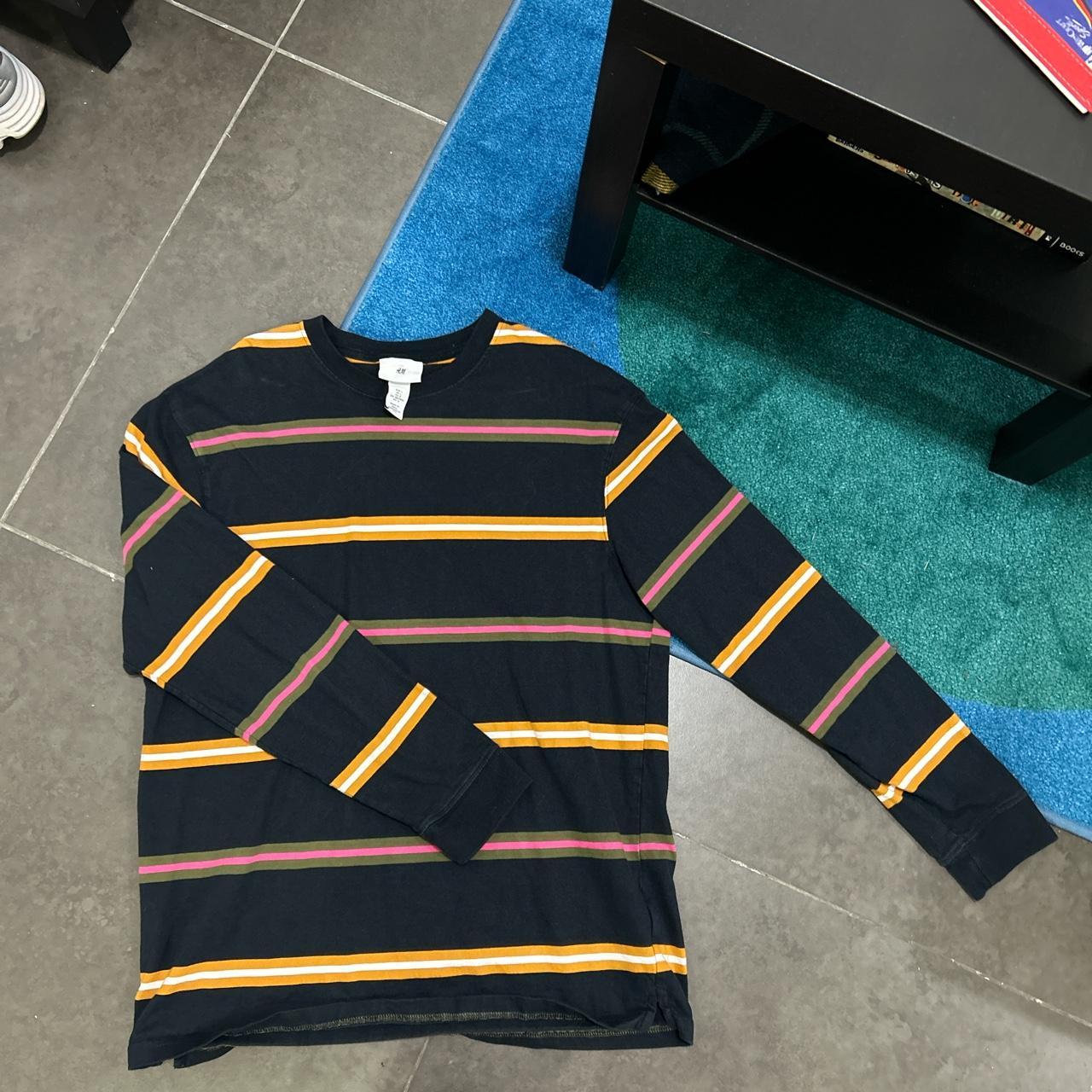 Striped on sale sweatshirt h&m