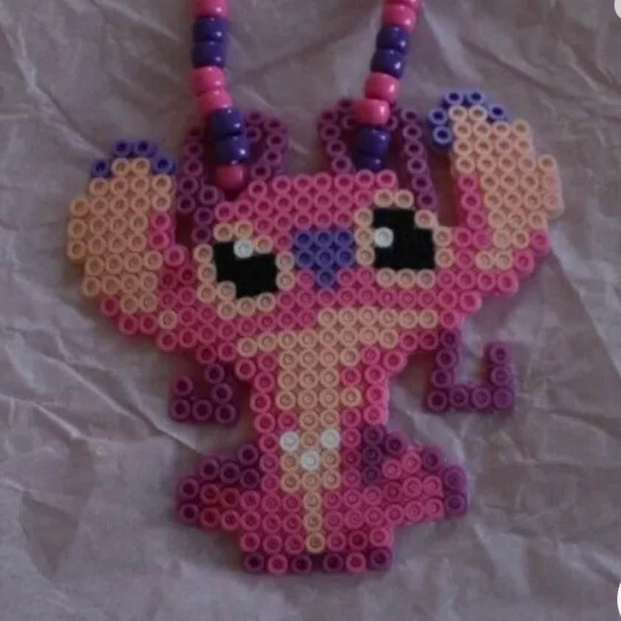 Disney Lilo & Stitch Angel rave festivals Kandi... - Depop