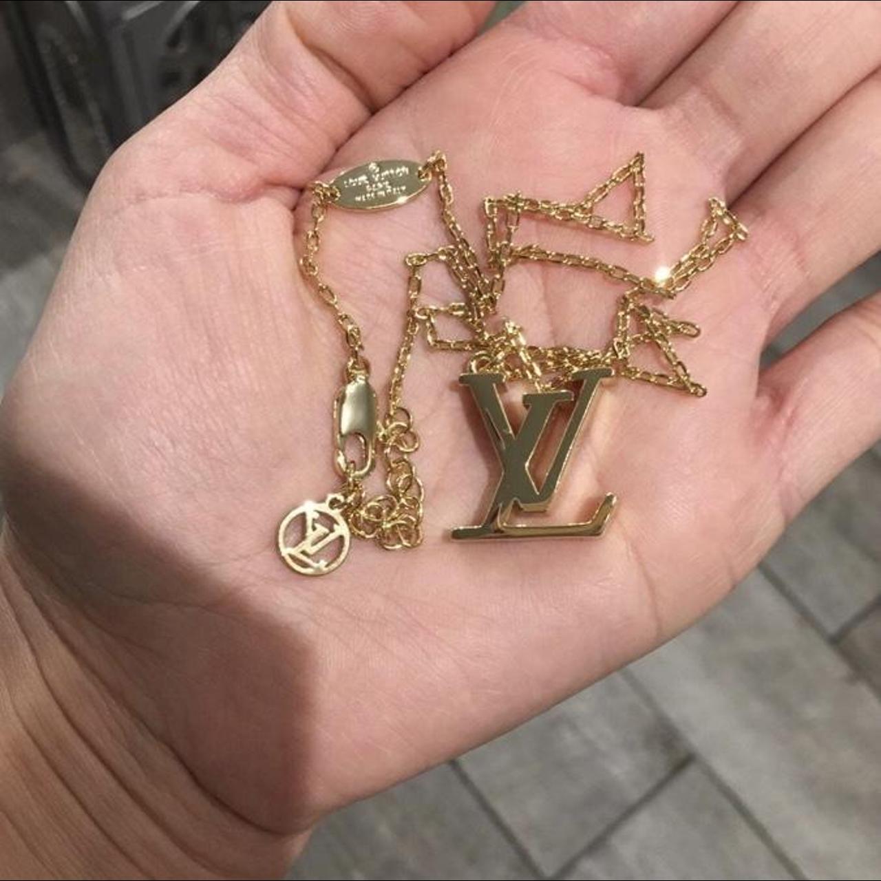 Freshly polished authentic Louis Vuitton necklace... Depop