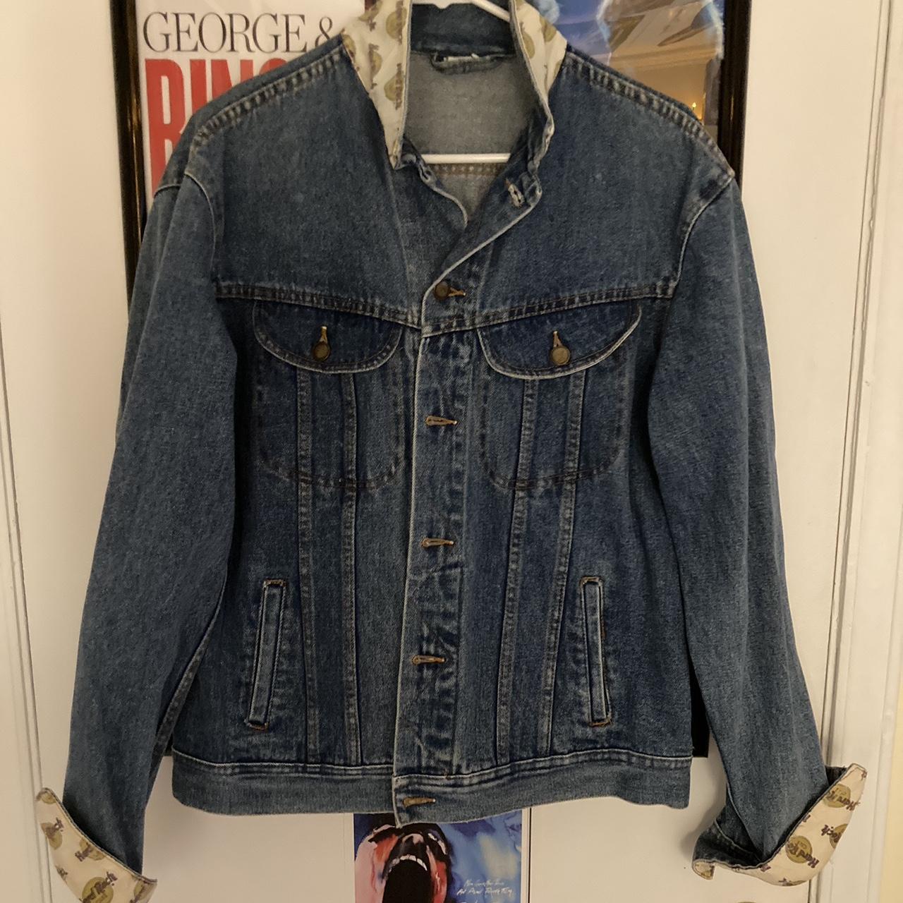 Vintage Hard Rock Cafe Denim Jacket / London, New... - Depop