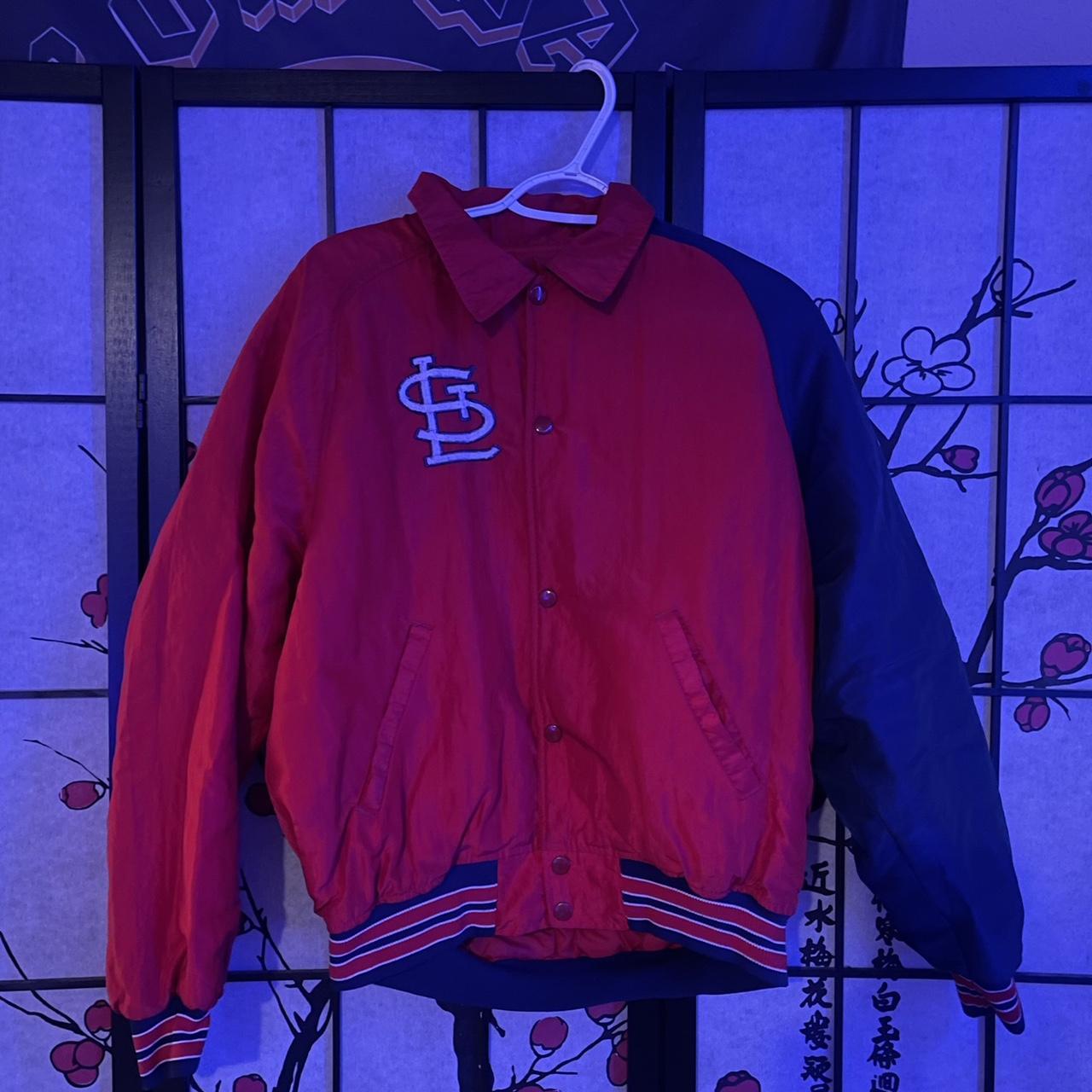 Vintage St. Louis Cardinals jacket in red. From the - Depop