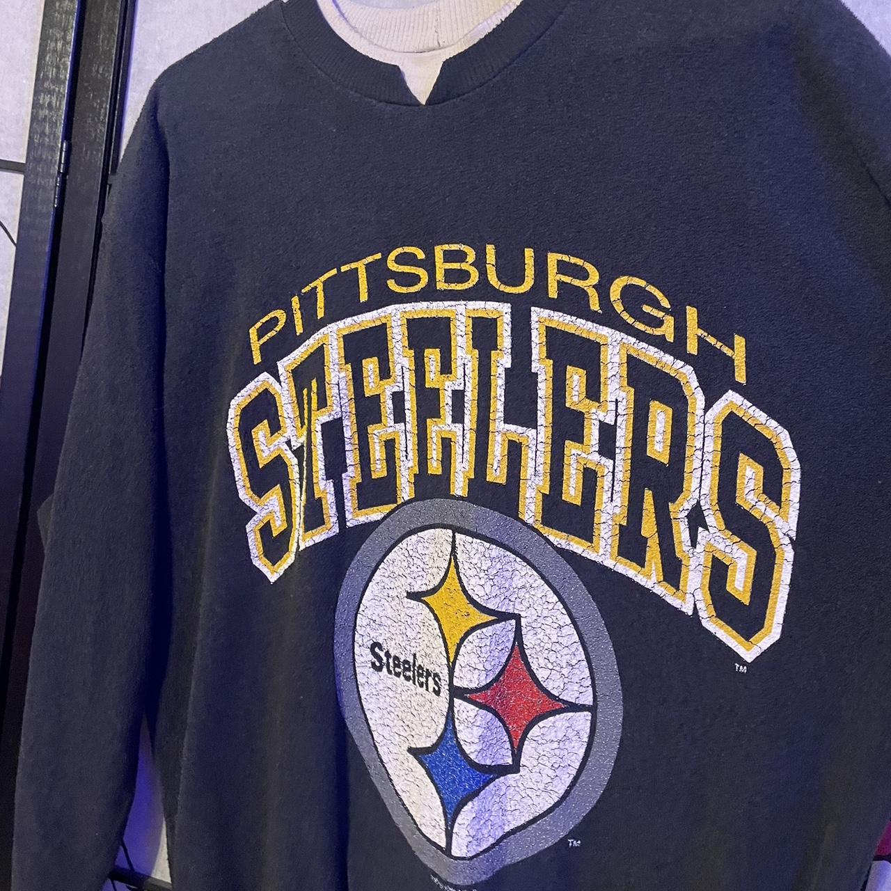 Vintage Pittsburgh Steelers big spell out sweatshirt - Depop