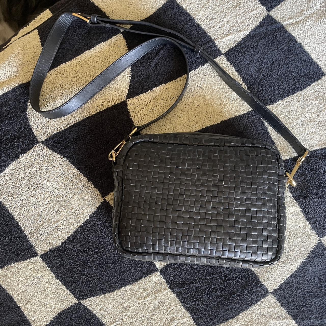 Clare V. Purse Strap in Black and White #clarev - Depop