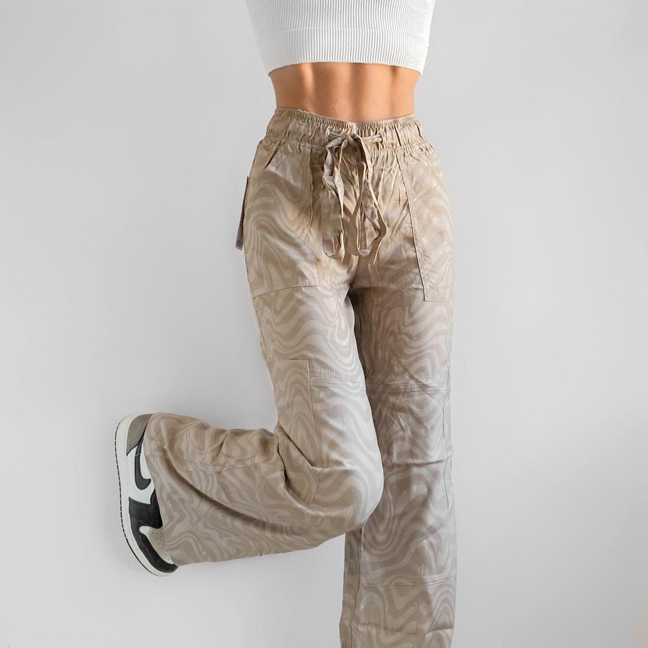 Urban Outfitters Ivory Bdg Taupe Herringbone Cargo Trousers | Azadea UAE