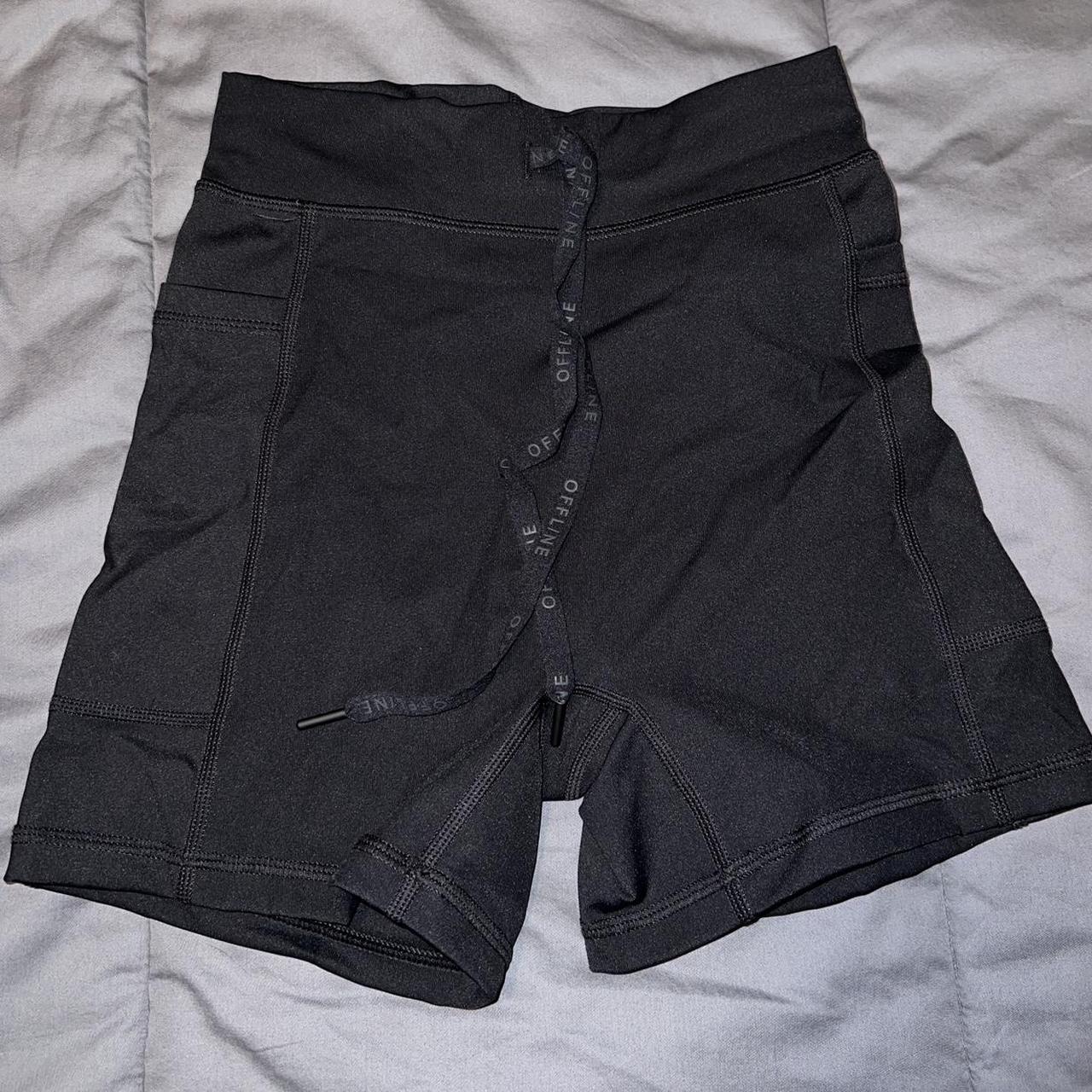 aerie high waisted bike short