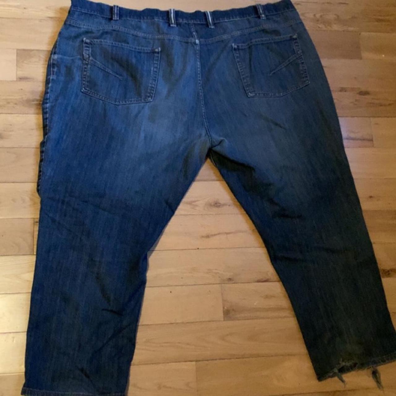 1826 blue jeans with super sick pockets and slight - Depop