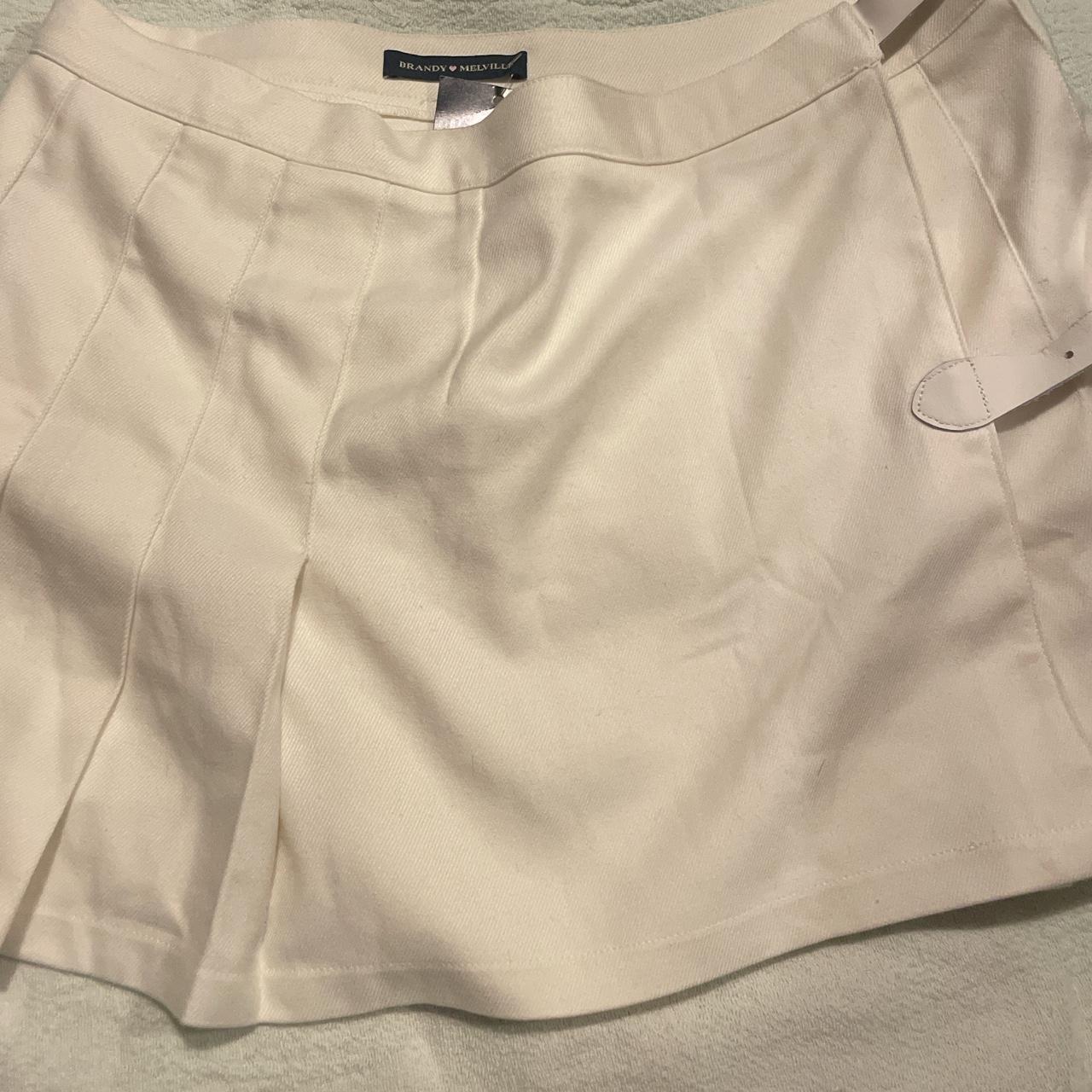 Brandy Melville white tennis skirt Depop