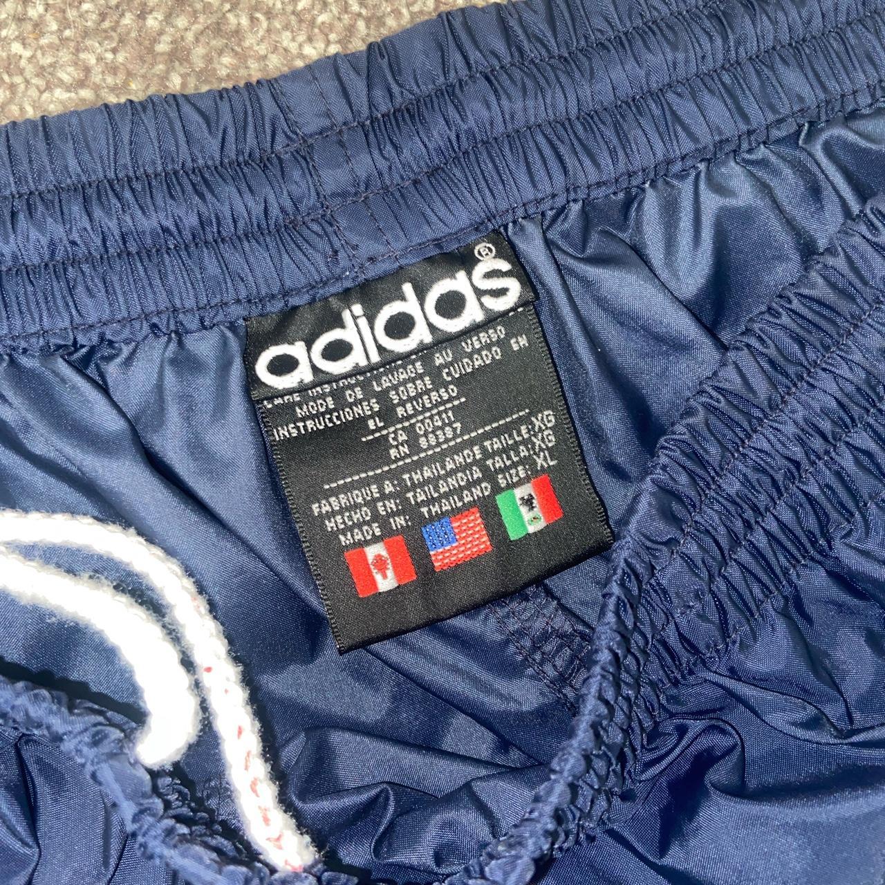 Adidas Vintage 90s Navy Track Pants -XL -really good... - Depop