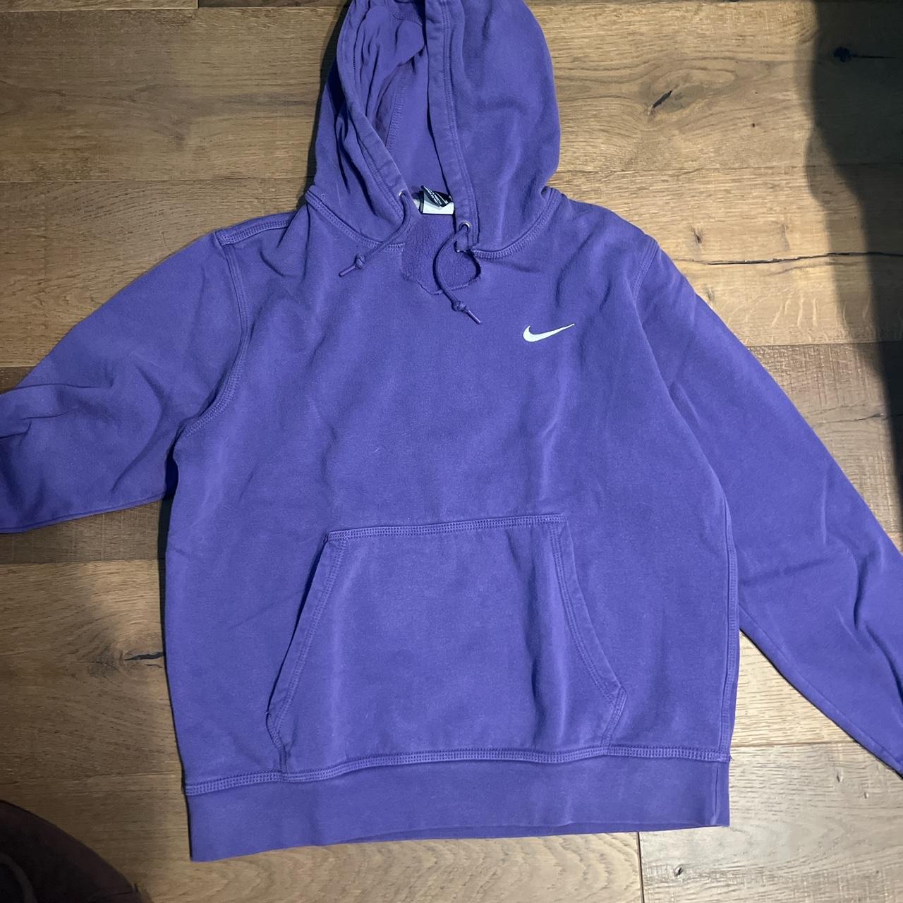 Purple Nike Hoodie Semi used condition Size-... - Depop