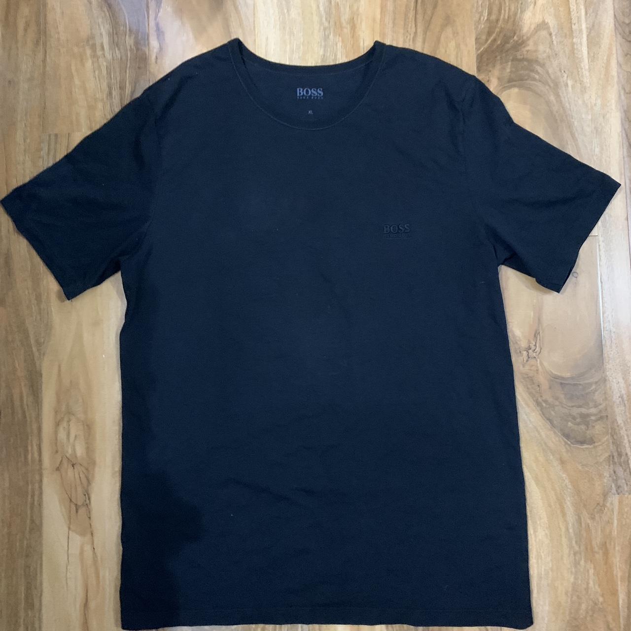 Hugo Boss Men's Black T-shirt | Depop