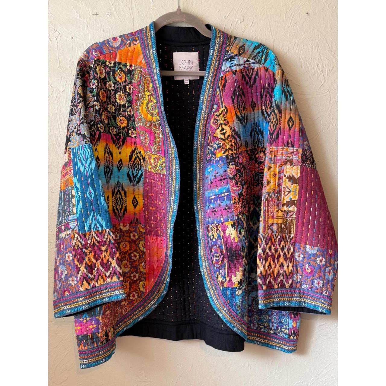 John Mark Women's Lightweight Jacket - Multi/Blac… - image 1