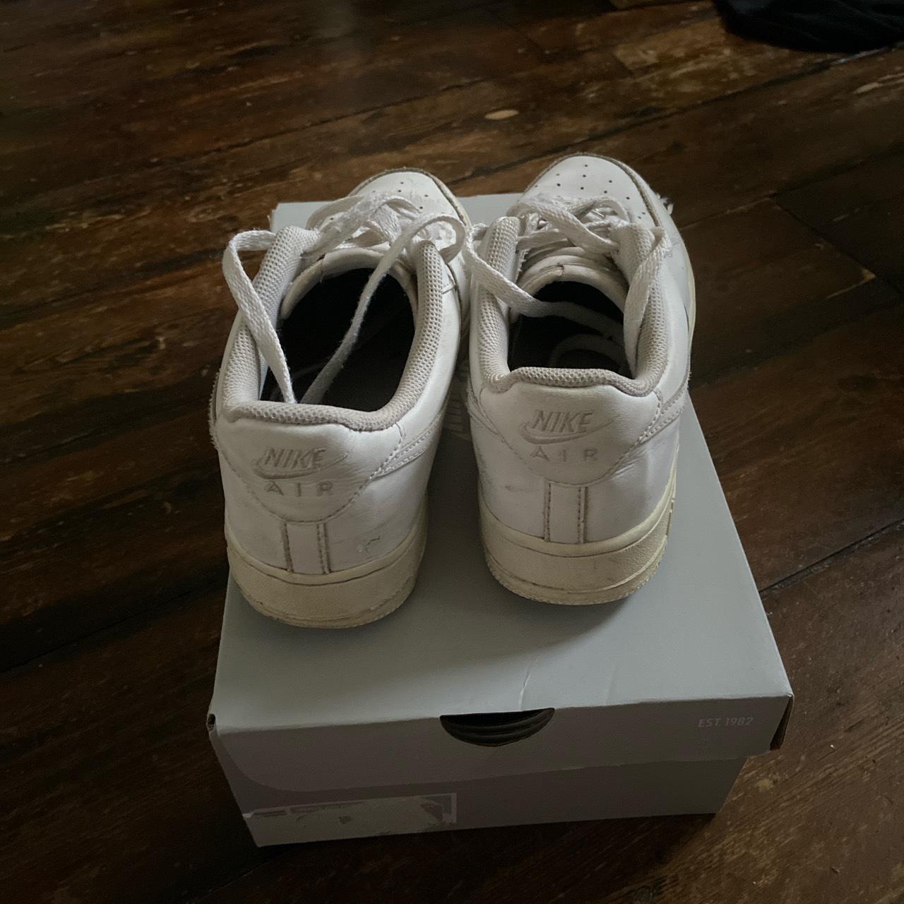White Air Force Ones Size 6 UK Good for summer Used... - Depop