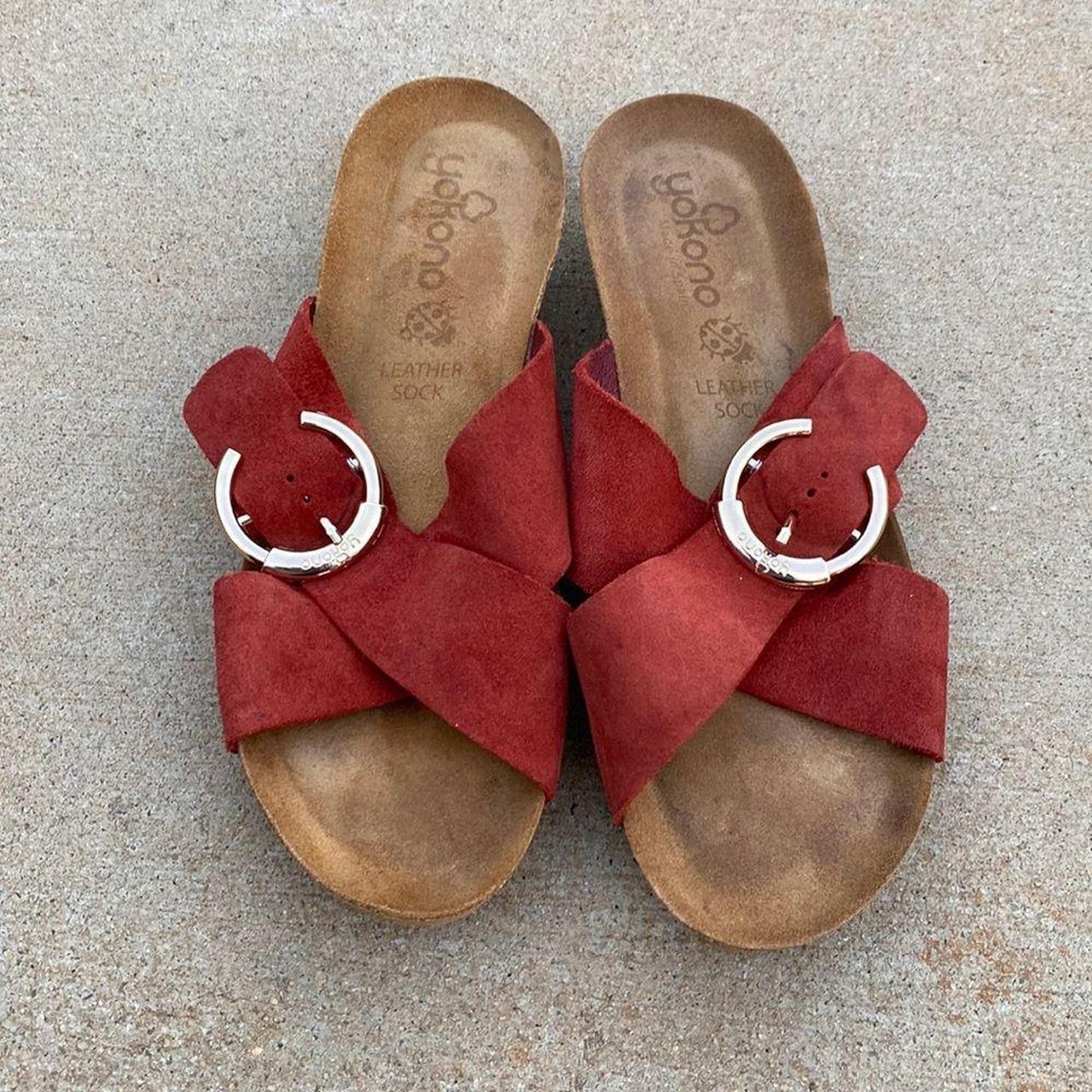 leather ankle cuff sandals