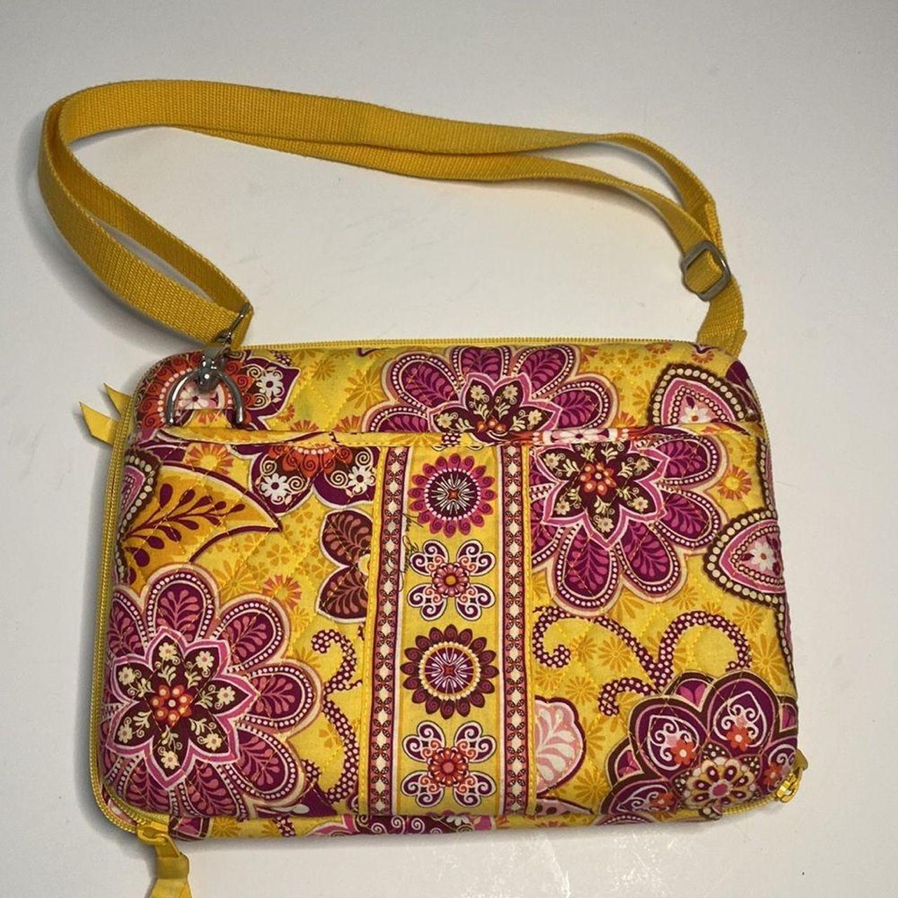 Vera Bradley Hard Shell Tablet Case. Yellow and pink... Depop