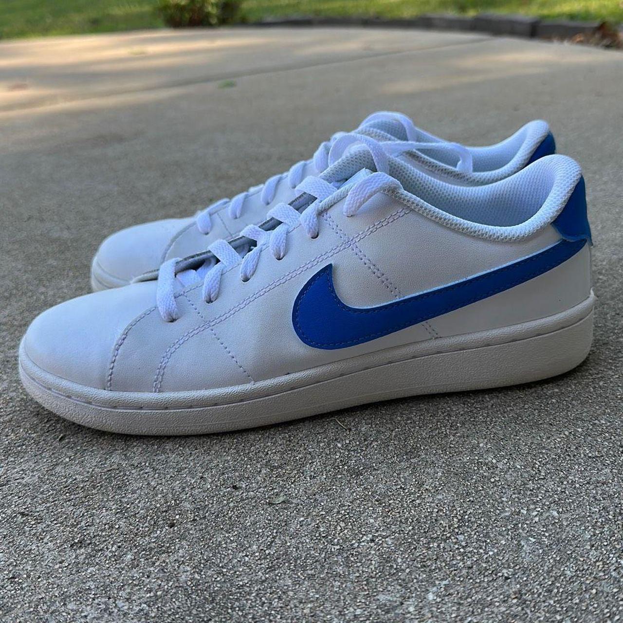 Nike court royale white and outlet blue