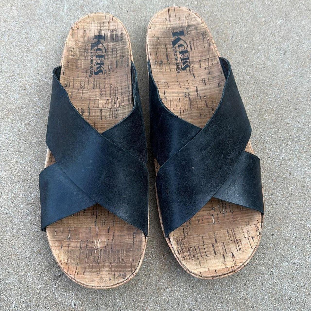 Korks Kork Ease Amboy Criss Cross Platform Sandals... Depop