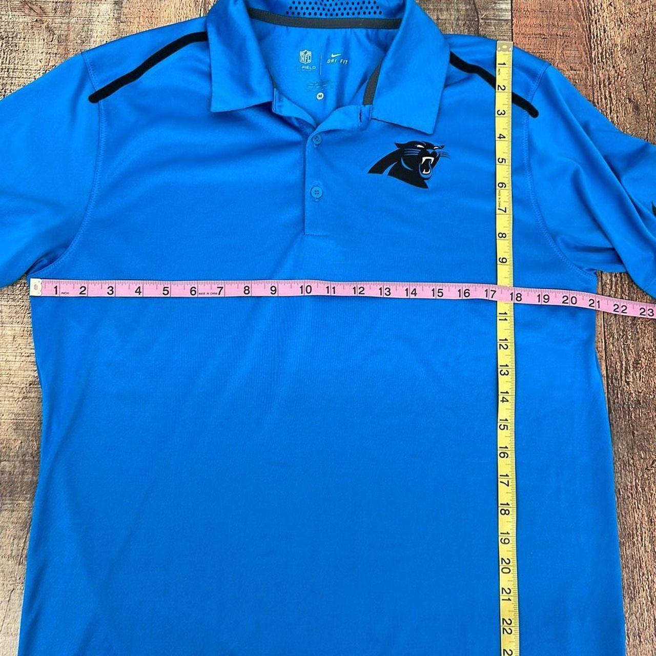 Nike, Shirts, Nike Dri Fit Carolina Panthers Nfl On Field Polo Shirt Mens  Size Large Blue Nfl