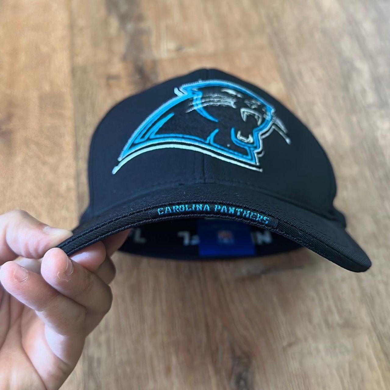 black carolina panthers hat