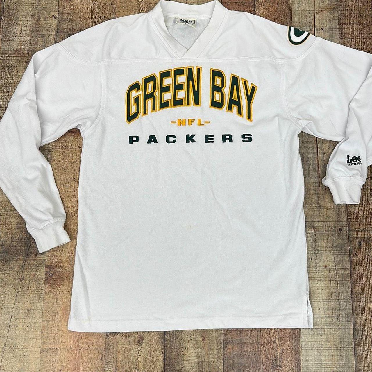 Lee Sport T-Shirt Youth M Green Green Bay Packers - Depop