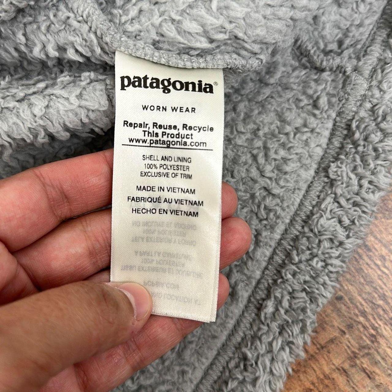 Patagonia Los Gatos Fleece Jacket Salt Grey Small - Depop