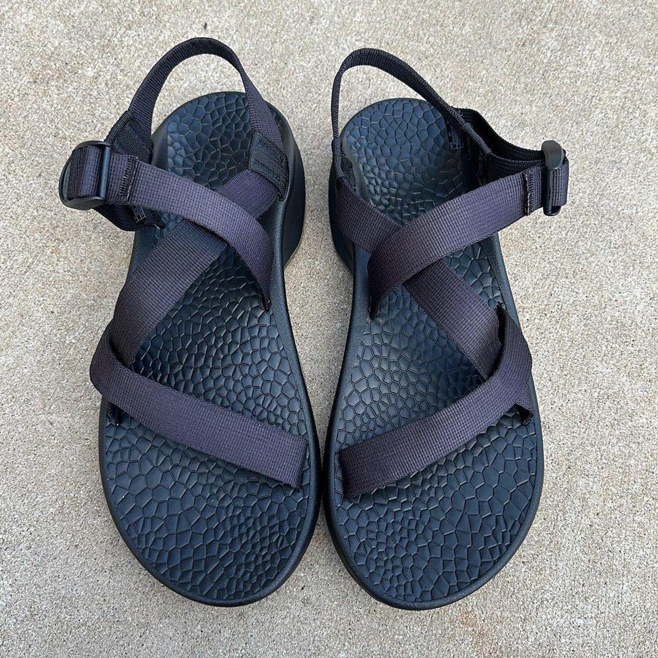 Chaco Ecotread Black Outdoor Hiking Sport Sandals Depop