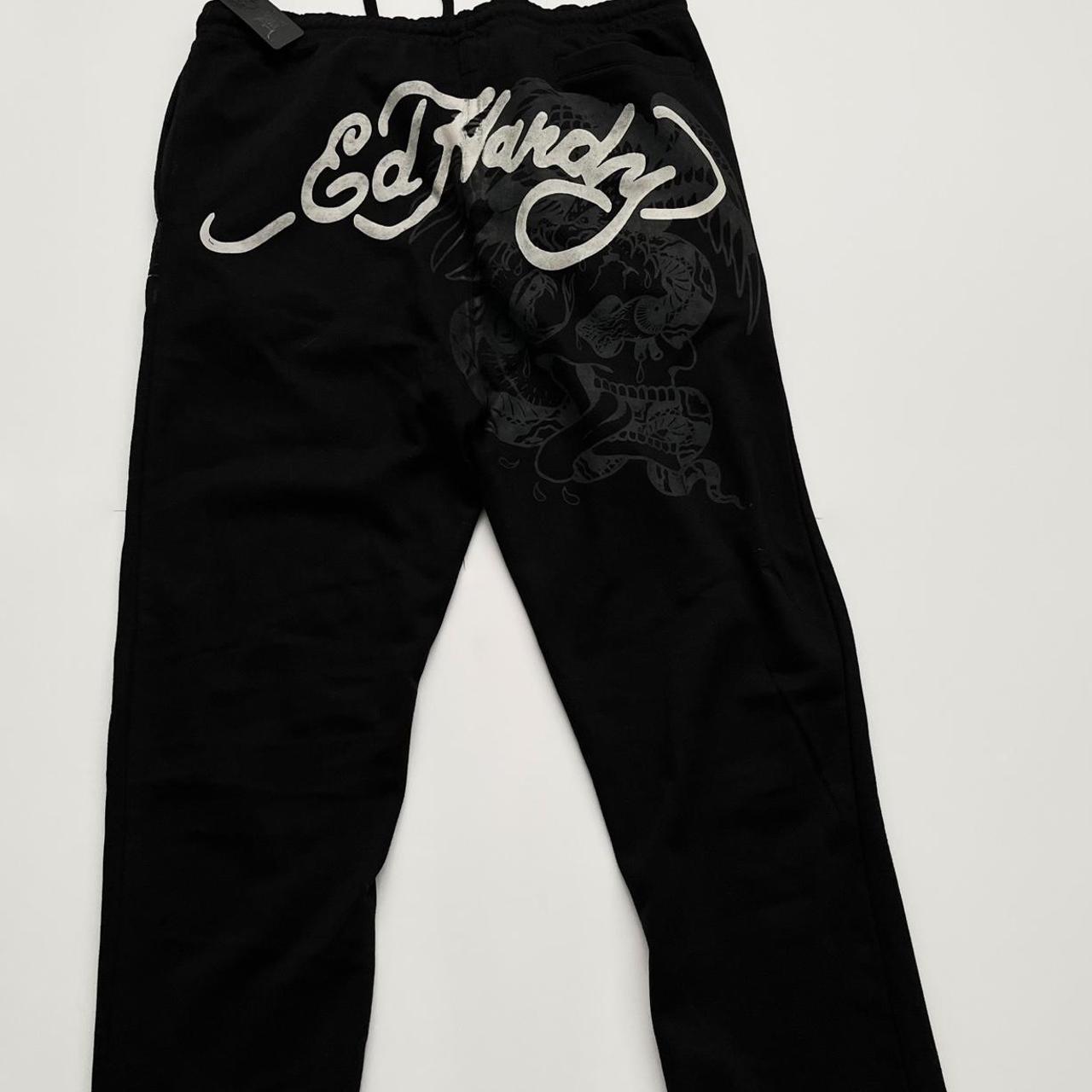 Y2K Ed Hardy screaming tigers sweatpants New with... - Depop