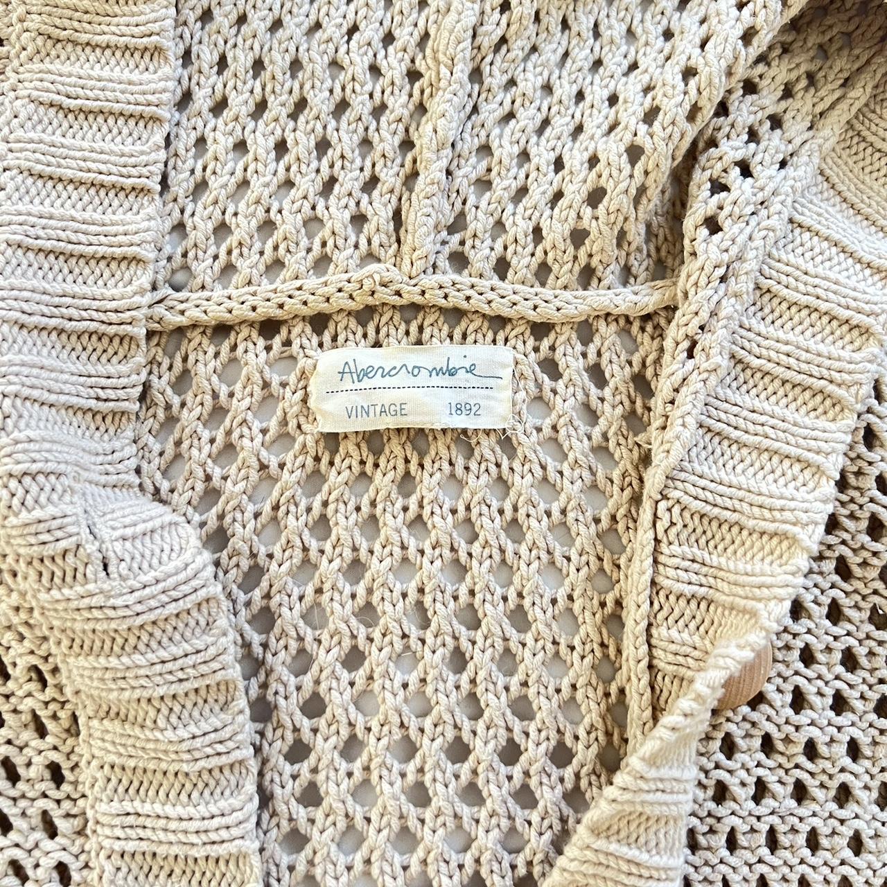 Vintage Abercrombie Crocheted Cardigan A cute... Depop