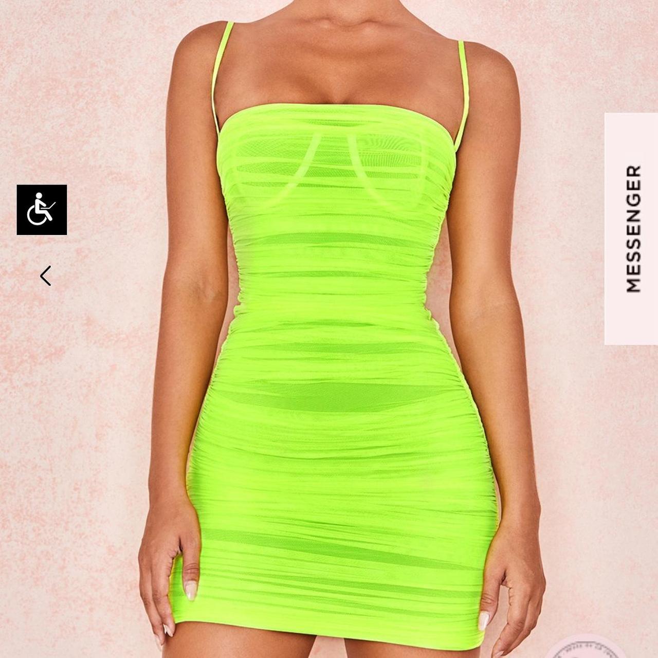 House of CB Neon Dress SUPER FLATTERING Good. Depop