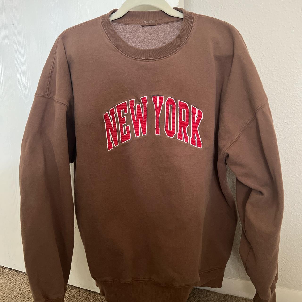 J. Galt oversized “Meet Me in New York” hoodie, sold - Depop