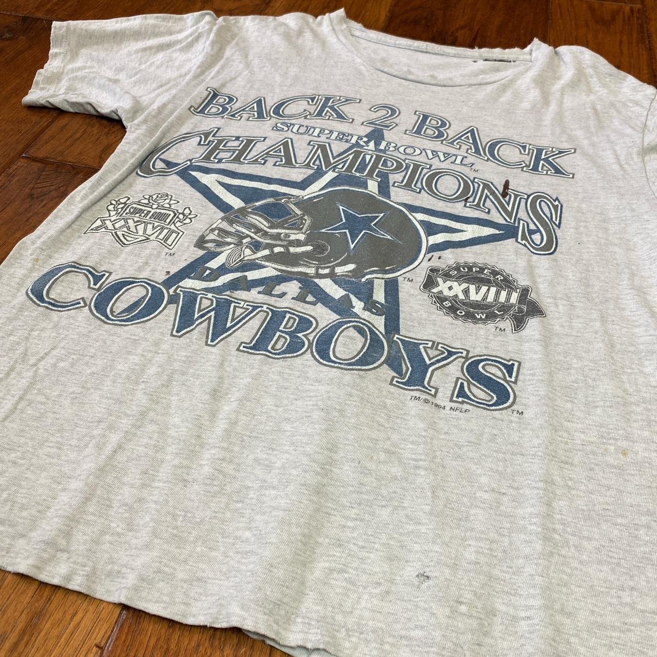 Dallas Cowboys Sweatshirt Vintage 90s 1994 Back 2 Back Super Bowl