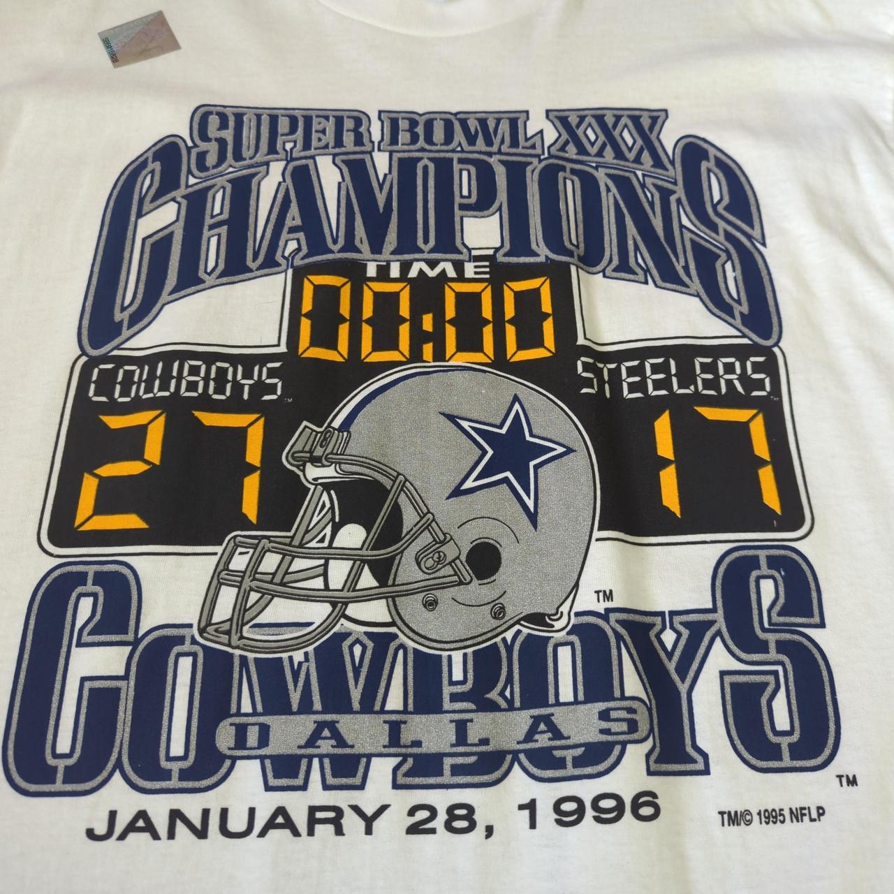 Urban Outfitters Vintage 1996 Super Bowl 30 NFL Dallas Cowboys Champions T- shirt