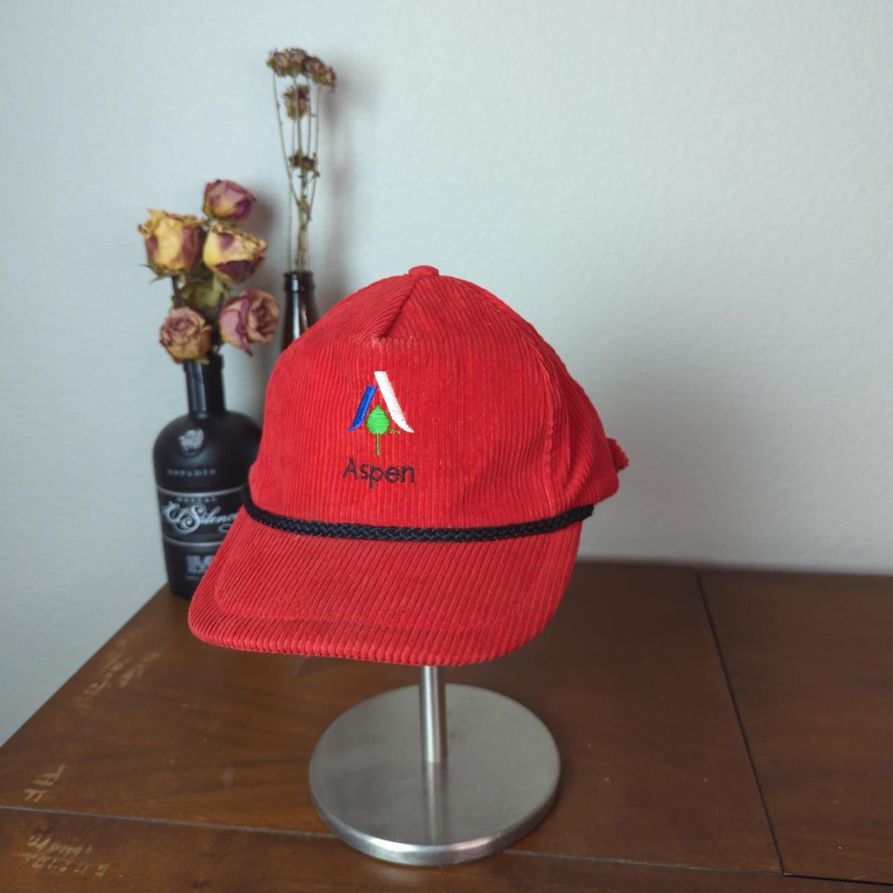 Men's Red and Black Hat | Depop