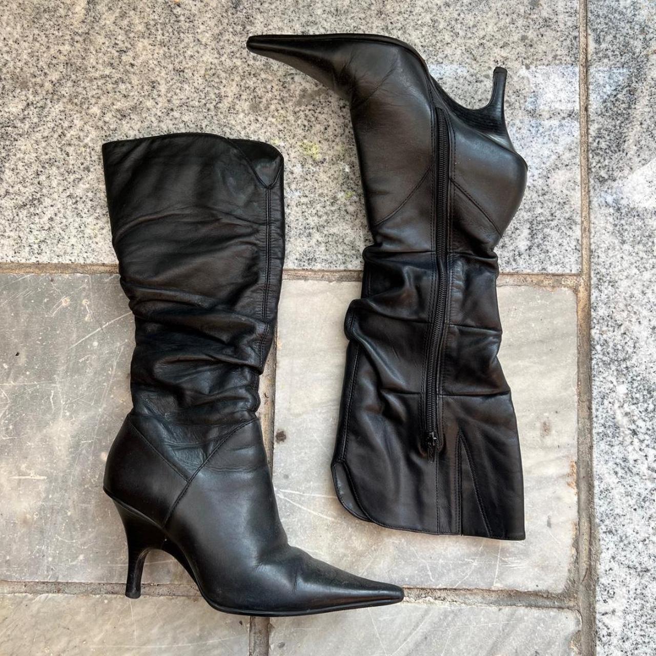 Vintage on sale heeled boots