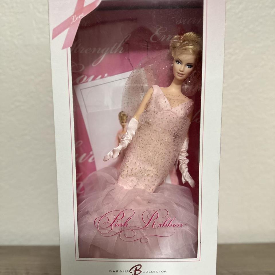 Mattel Pink Ribbon Barbie Doll ~ Pink Label 2006... - Depop