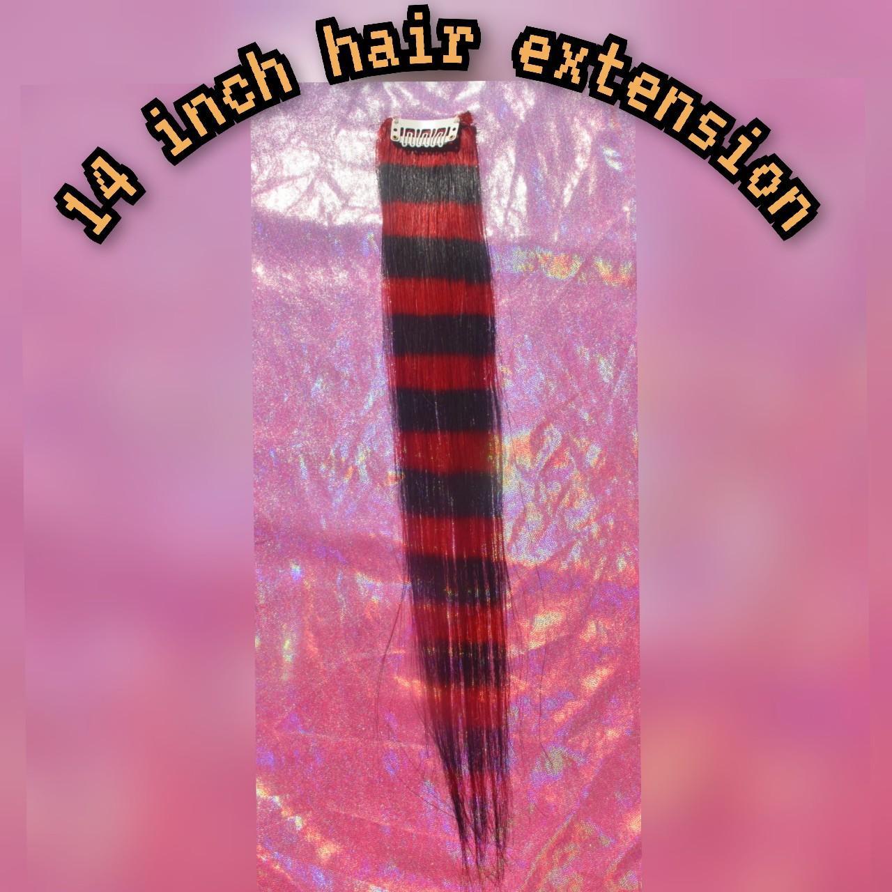 Red Racoon Tail Scene Hair Extension 14 Inches Depop   P0 