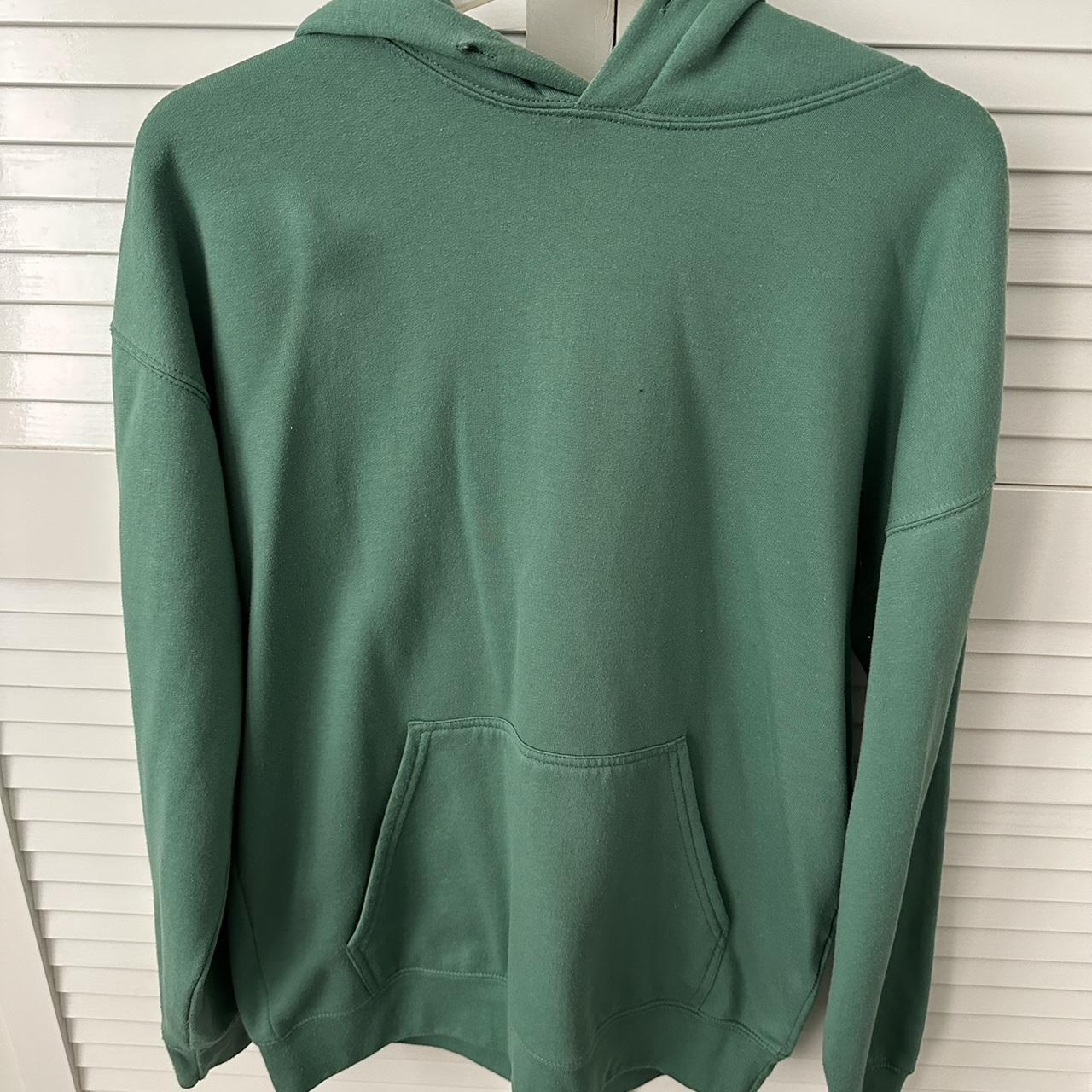 i saw it first green/ sage hoodie, used but in good