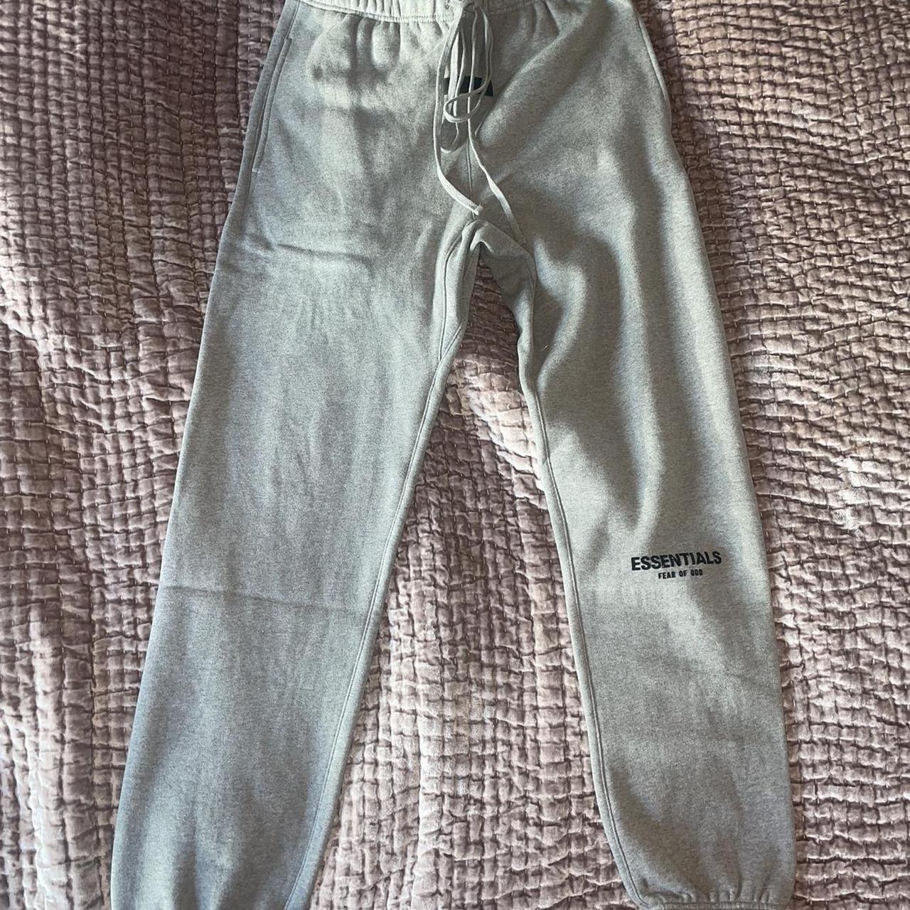 Essentials Men S Grey Joggers Tracksuits Depop