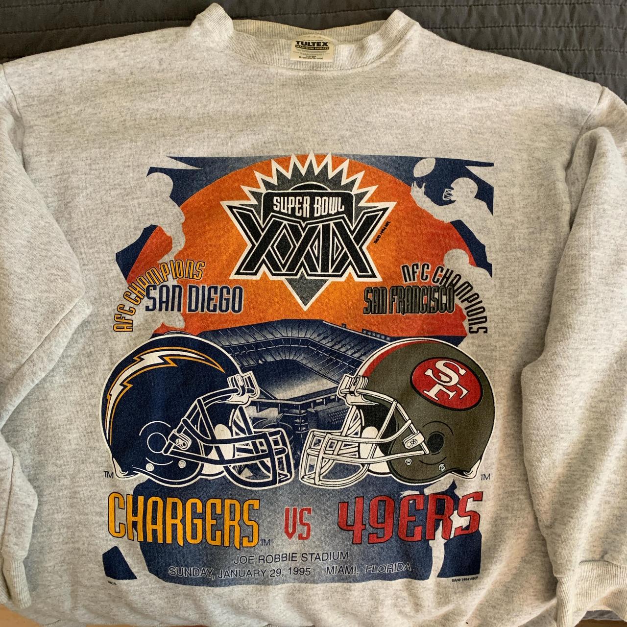 Niners & Chargers Super Bowl Sweater orders