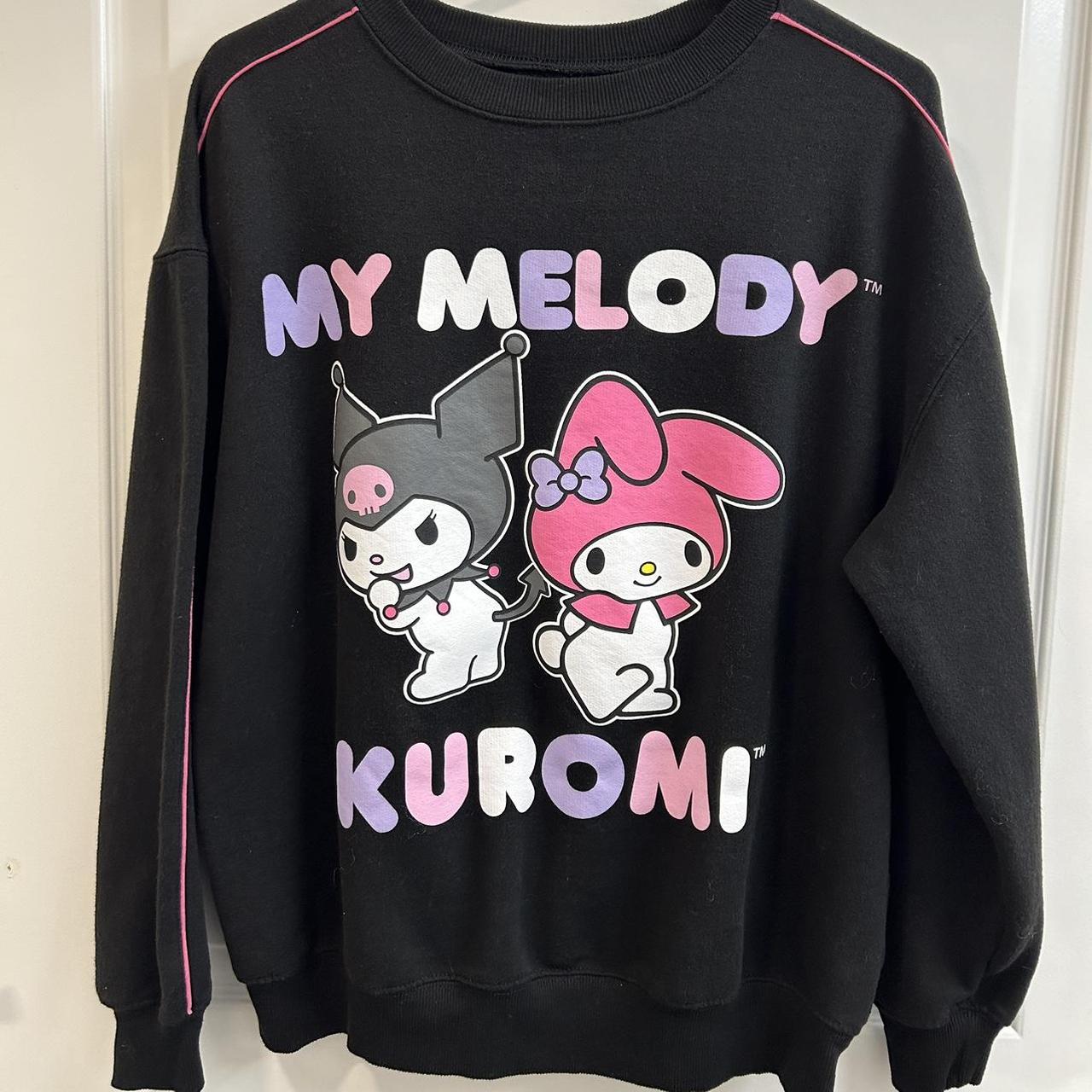 My melody and kuromi pullover 🍒🧸 large but fits like... - Depop