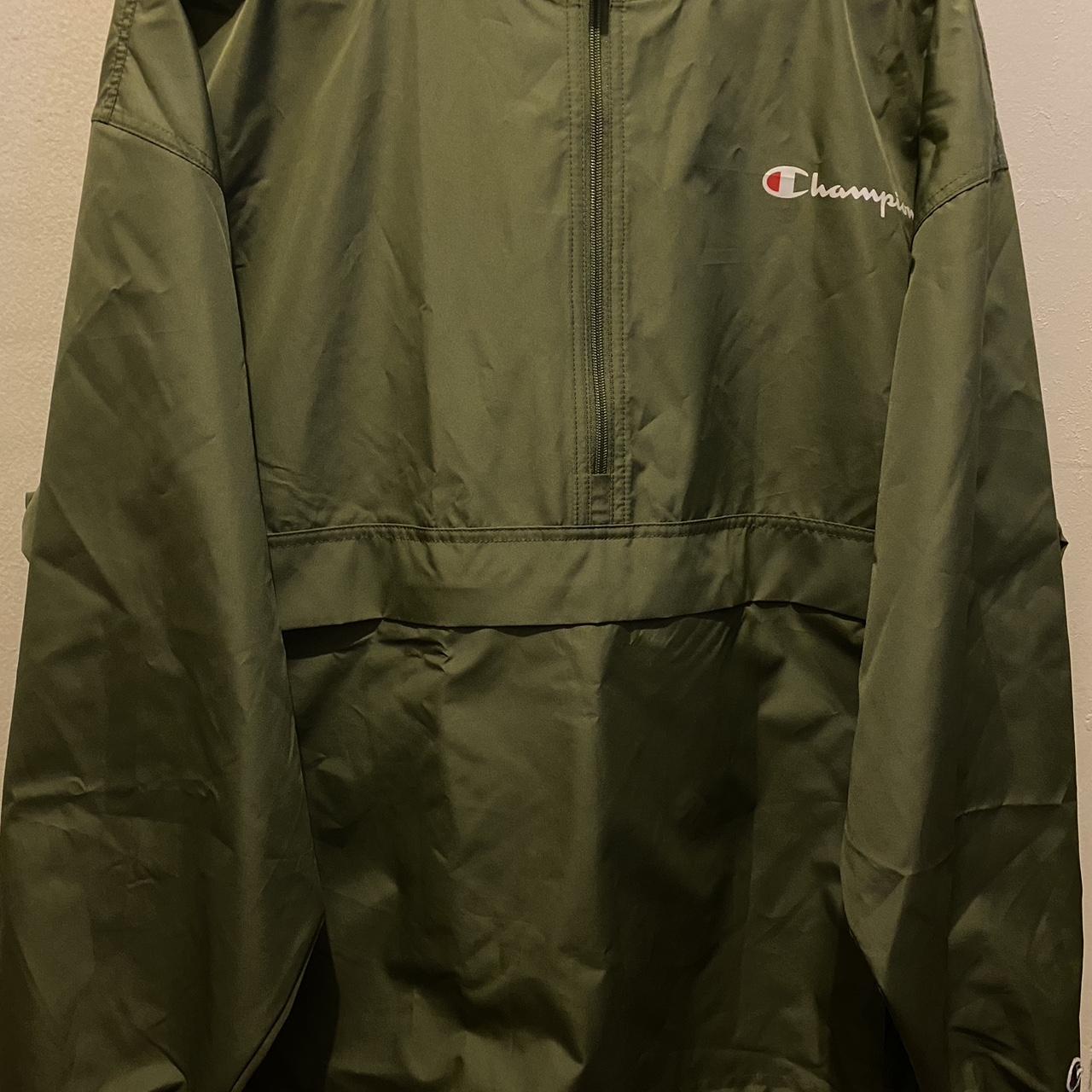 Green champion windbreaker worn once