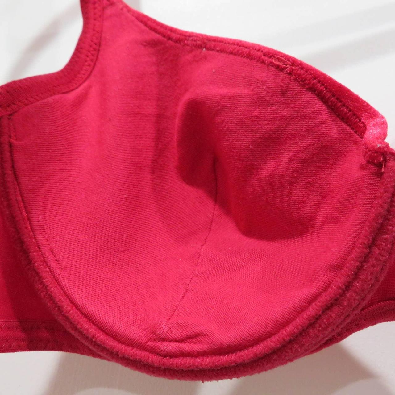 Vintage Victoria's Secret Red Velvet Bra Size